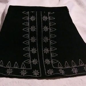 Sadie and Sag, Faux Suede Mini -Skirt